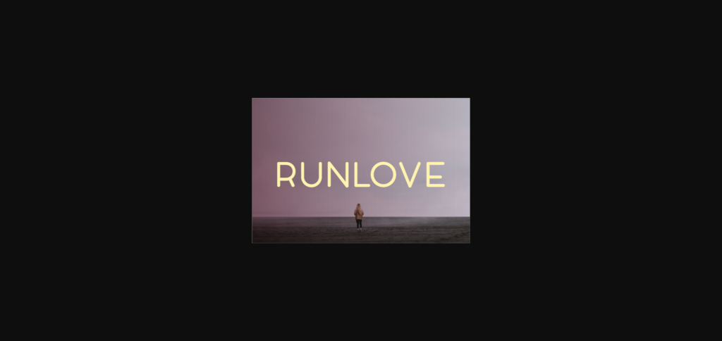 Runlove Font Poster 3