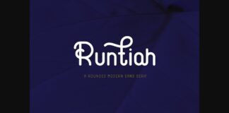 Runtiah Font Poster 1