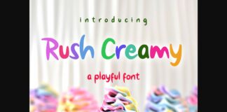 Rush Creamy Font Poster 1