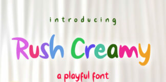 Rush Creamy Font