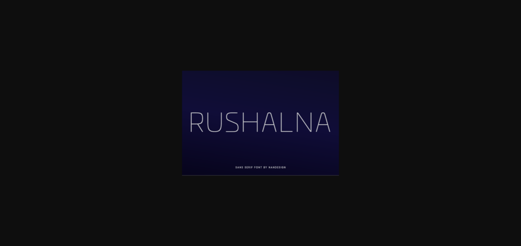 Rushalna Font Poster 3