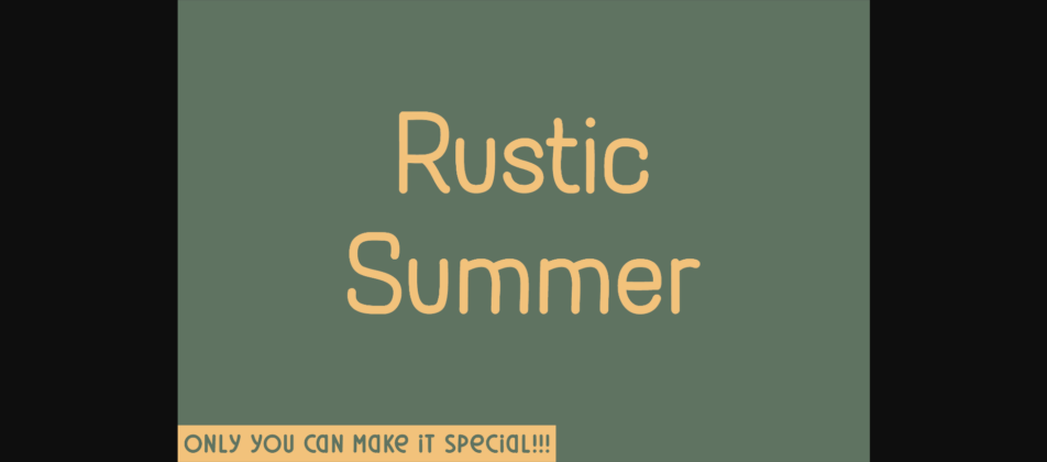 Rustic Summer Font Poster 3