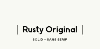 Rusty Original Font