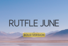 Rutfle June Bold Font