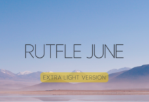 Rutfle June Extra Light Font