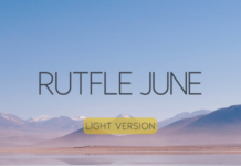 Rutfle June Light Font