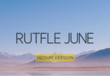 Rutfle June Medium Font