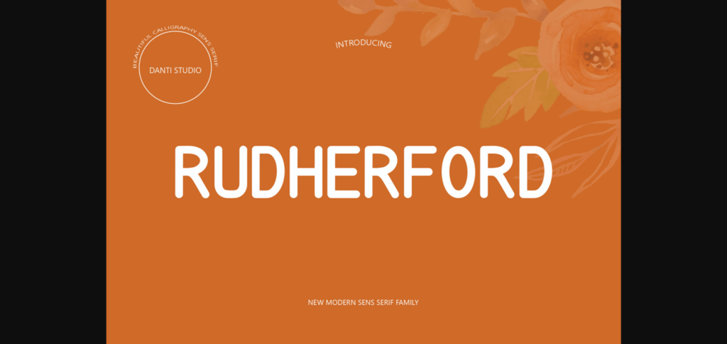 Rutherford Font Poster 3