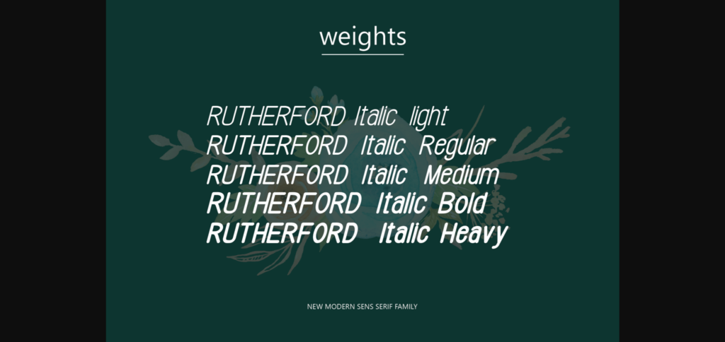 Rutherford Font Poster 5