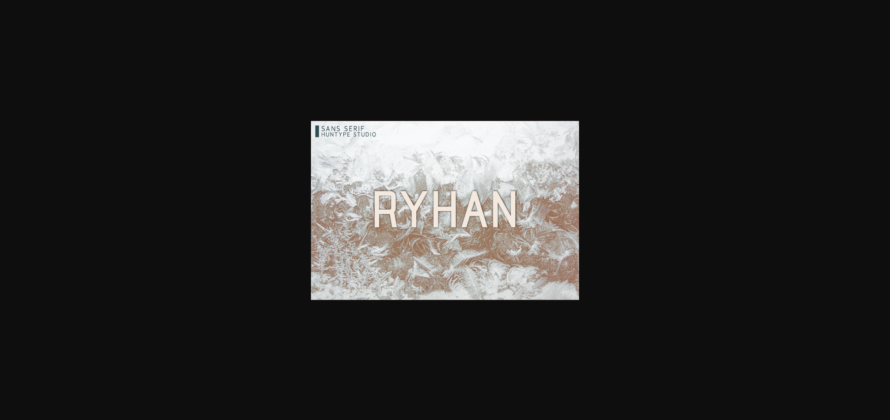 Ryhan Font Poster 3