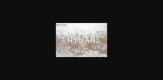 Ryhan Font Poster 1