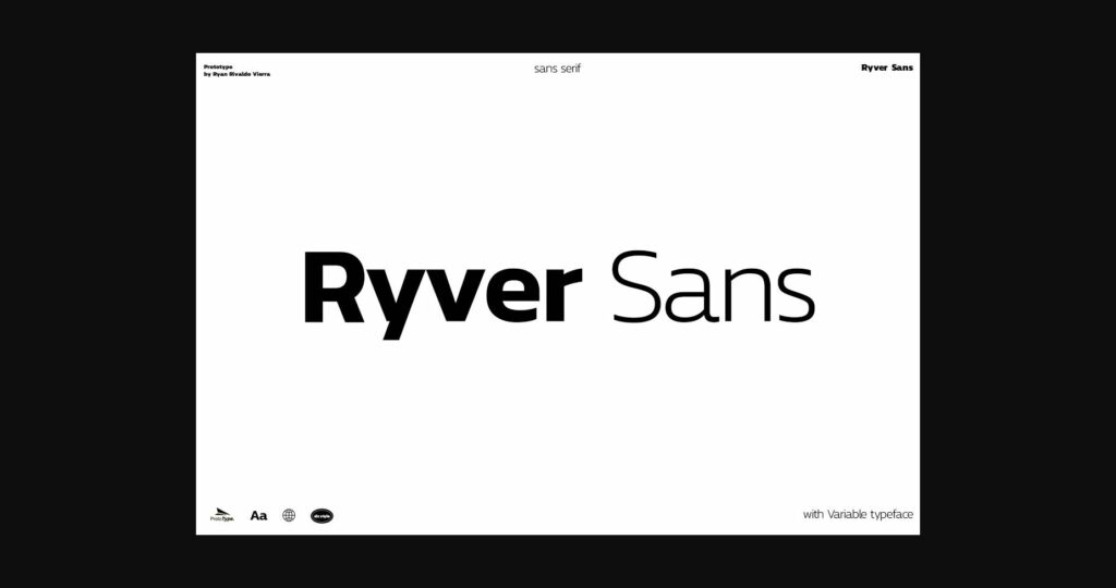 Ryver Sans Font Poster 3