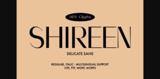 Shireen Font Poster 1