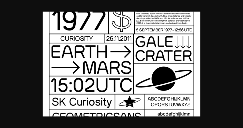 SK Curiosity Font Poster 4