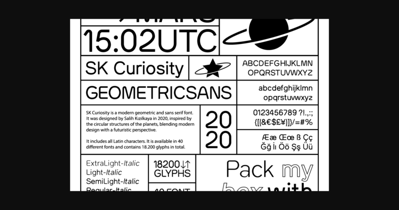 SK Curiosity Font Poster 6