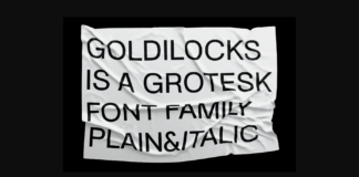 SK Goldilocks Font Poster 1