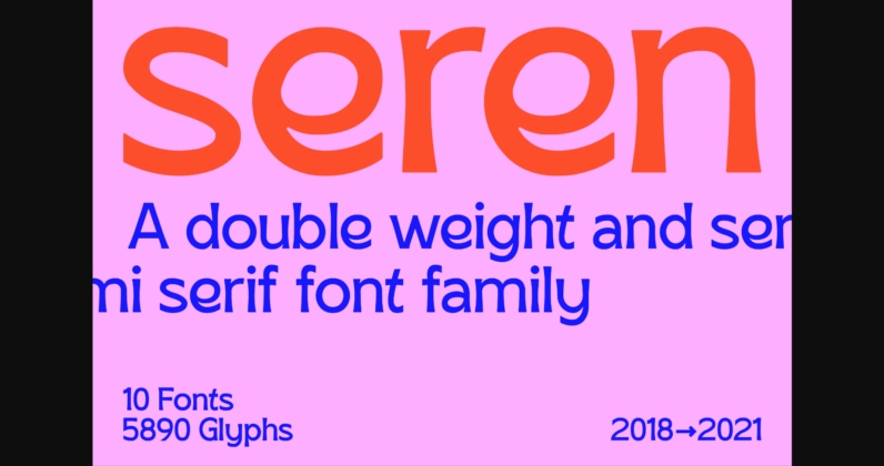 SK Seren Font Poster 3