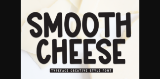 Smooth Cheese Font Poster 1