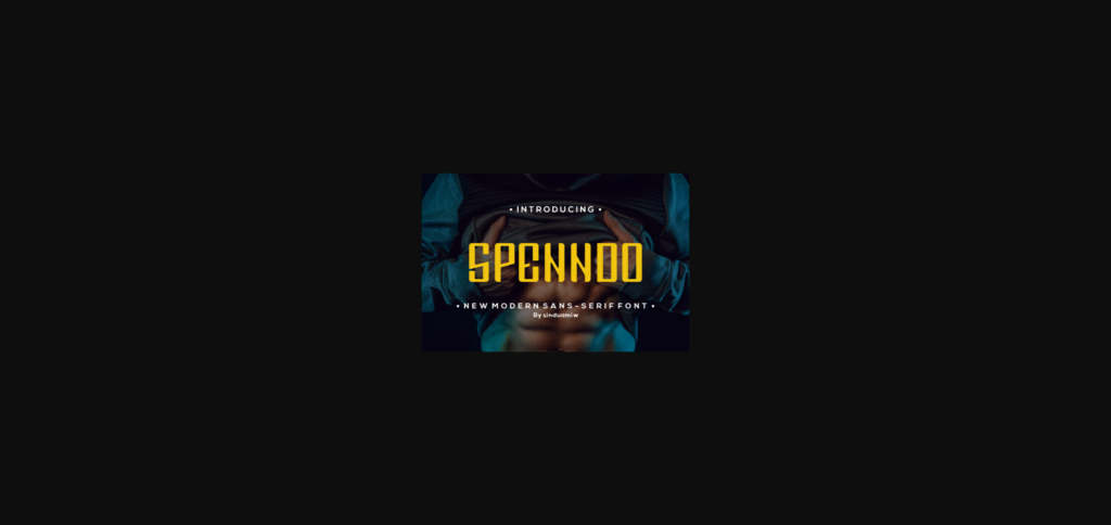 Speendo Font Poster 3