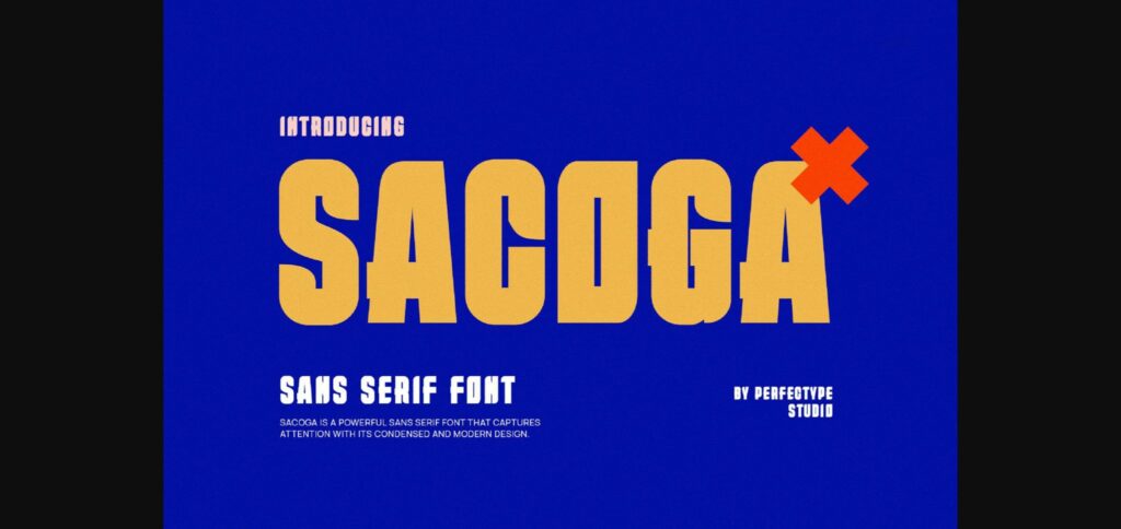 Sacoga Font Poster 3