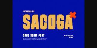 Sacoga Font Poster 1