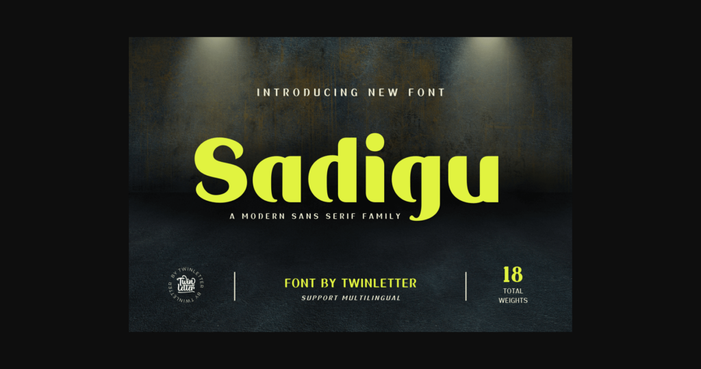 Sadigu Font Poster 3