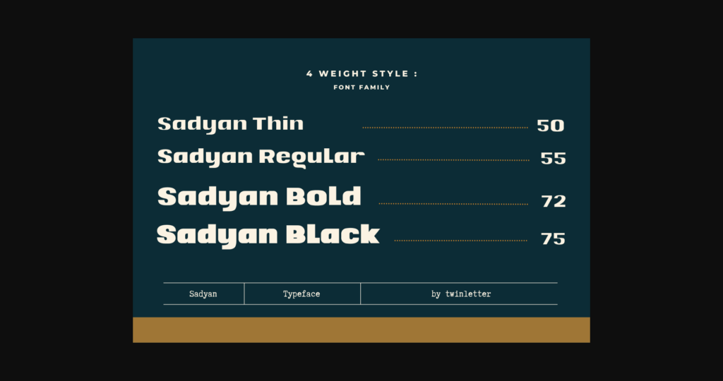 Sadyan Font Poster 4