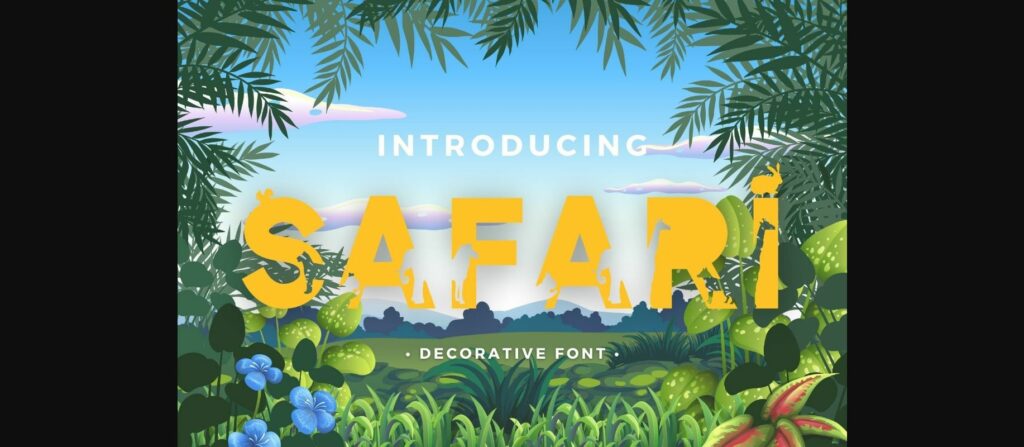 Safari Font Poster 3