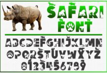 Safari Font Poster 1