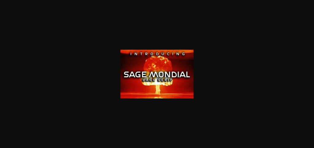 Sage Mondial Font Poster 3