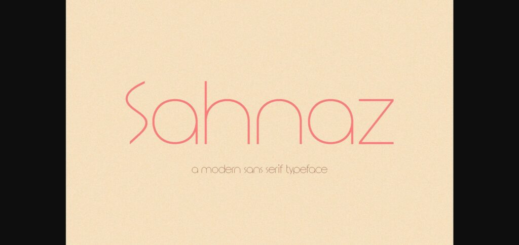 Sahnaz Font Poster 3