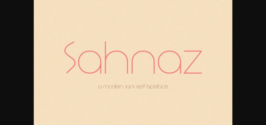 Sahnaz Font Poster 3