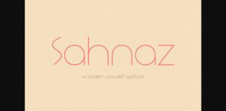 Sahnaz Font Poster 1