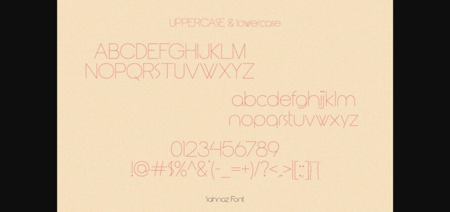 Sahnaz Font Poster 10