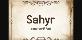 Sahyr Font Poster 1
