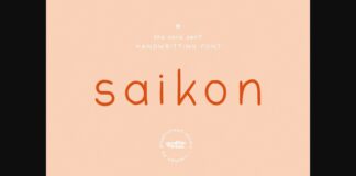 Saikon Font Poster 1