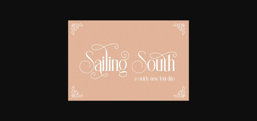 Sailing South Font Poster 3