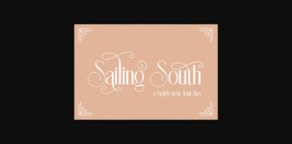 Sailing South Font Poster 1