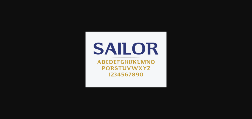 Sailor Font Poster 1