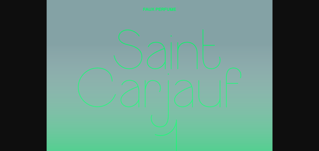 Saint Carjauf Font Poster 3