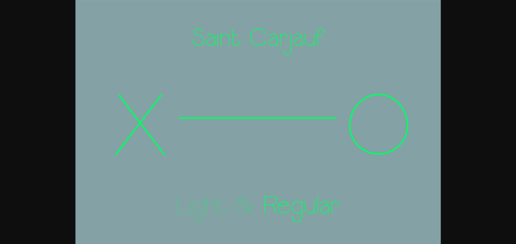 Saint Carjauf Font Poster 6