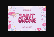 Saint Gnome Font Poster 1