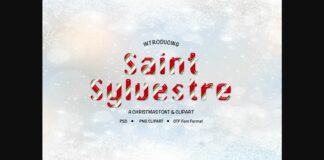 Saint Sylvestre Font Poster 1