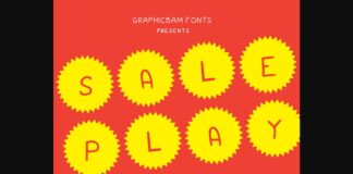 Sale Play Font Poster 1