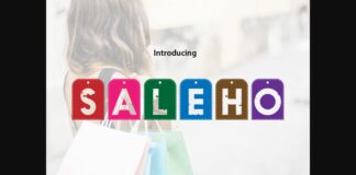 Saleho Font Poster 1