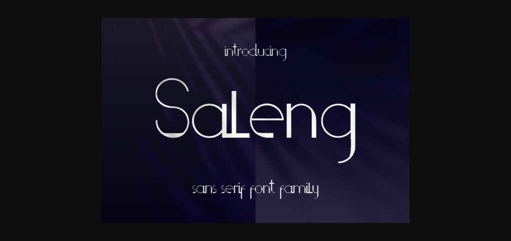 Saleng Font Poster 3