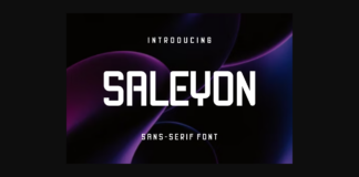 Saleyon Font Poster 1