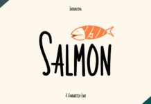 Salmon Font Poster 1