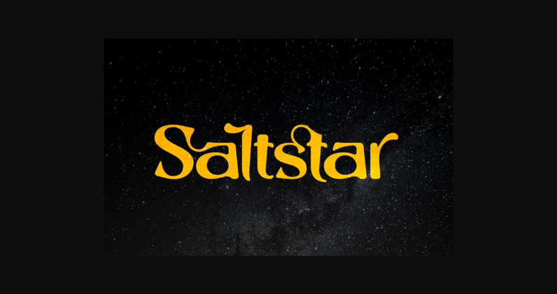 Saltstar Font Poster 1