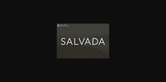 Salvada Font Poster 1